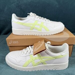 Asics Japan S Women's Sneakers White & Cool Matcha Leather Casual‎ Shoes Size 11